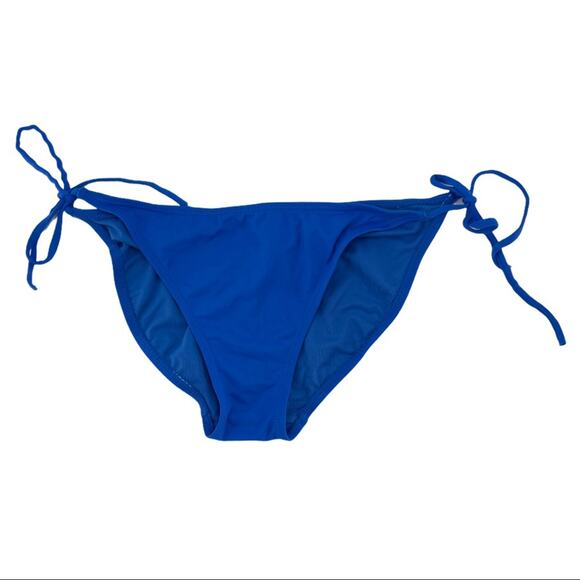 Xhilaration Women's Blue Fringe Two Piece Triangle Bikini Size Large L - Picture 4 of 7